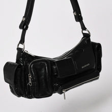 画像をギャラリービューアに読み込む, 極美品 BALENCIAGA バレンシアガ スーパービジー レザー Shoulder Bag ショルダーバッグ ブラック 802227 中古 4a003690