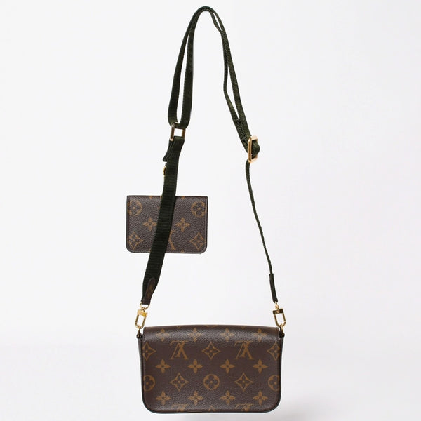 Very good condition LOUIS VUITTON Multi-pochette Félicie shoulder bag M80091 Brown Green Used 4a002385