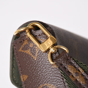Very good condition LOUIS VUITTON Multi-pochette Félicie shoulder bag M80091 Brown Green Used 4a002385