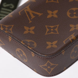 Very good condition LOUIS VUITTON Multi-pochette Félicie shoulder bag M80091 Brown Green Used 4a002385
