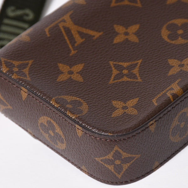 Very good condition LOUIS VUITTON Multi-pochette Félicie shoulder bag M80091 Brown Green Used 4a002385