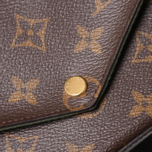 Very good condition LOUIS VUITTON Multi-pochette Félicie shoulder bag M80091 Brown Green Used 4a002385