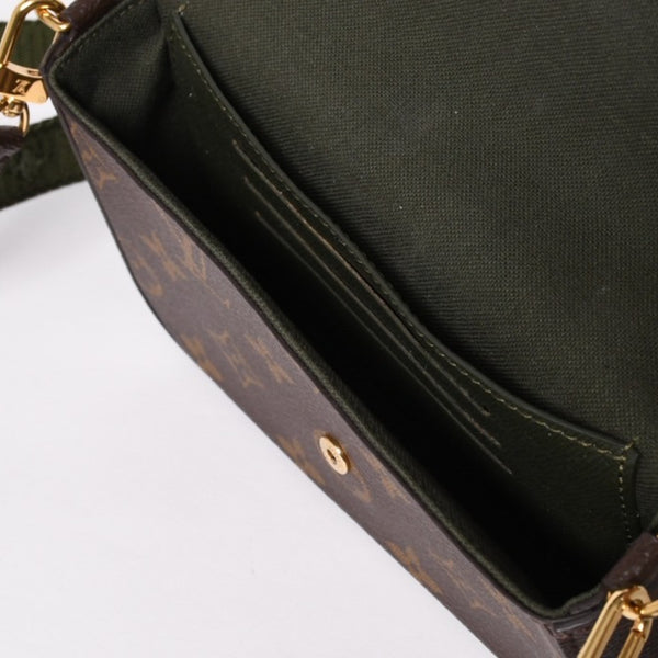 Very good condition LOUIS VUITTON Multi-pochette Félicie shoulder bag M80091 Brown Green Used 4a002385