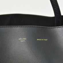 画像をギャラリービューアに読み込む, CELINE セリーヌ ホリゾンタルカバ レザートートバッグ フィービー期 レザー ブラック ハンドバッグ S-GM-1102H ゴールド金具 美品 中古 4a003683