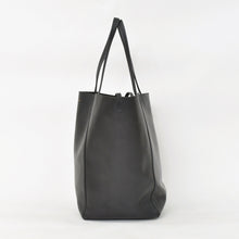 画像をギャラリービューアに読み込む, CELINE セリーヌ ホリゾンタルカバ レザートートバッグ フィービー期 レザー ブラック ハンドバッグ S-GM-1102H ゴールド金具 美品 中古 4a003683
