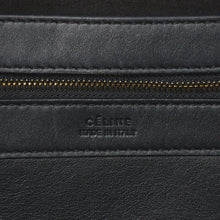 画像をギャラリービューアに読み込む, CELINE セリーヌ ホリゾンタルカバ レザートートバッグ フィービー期 レザー ブラック ハンドバッグ S-GM-1102H ゴールド金具 美品 中古 4a003683