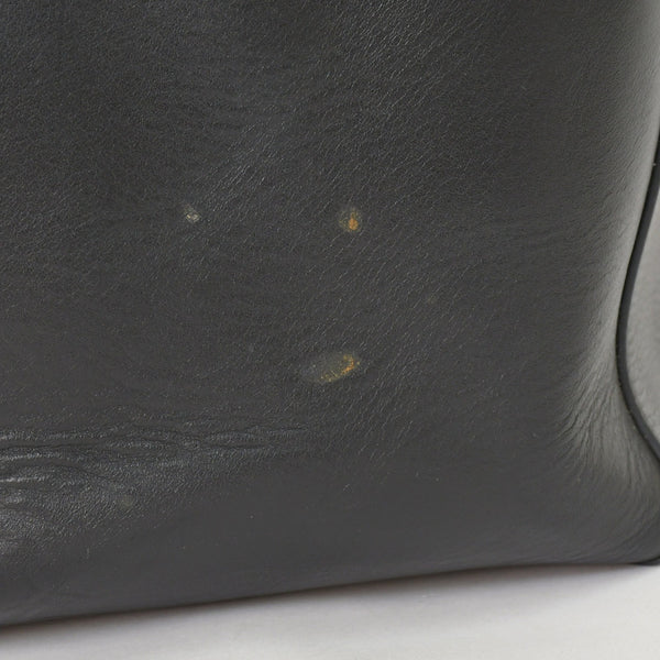 CELINE セリーヌ カバファントム レザートートバッグ フィービー期 レザー ブラック ハンドバッグ S-GM-1102H ゴールド金具 美品 中古 4a003683
