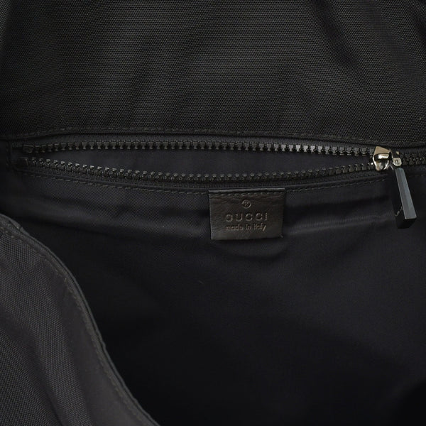 GUUCI Shoulder Bag Sherry Line 181066 Black GG Logo Black Metal Fittings Good Condition Used 4a003525