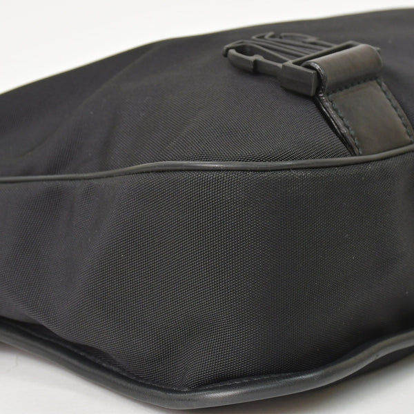 GUUCI Shoulder Bag Sherry Line 181066 Black GG Logo Black Metal Fittings Good Condition Used 4a003525