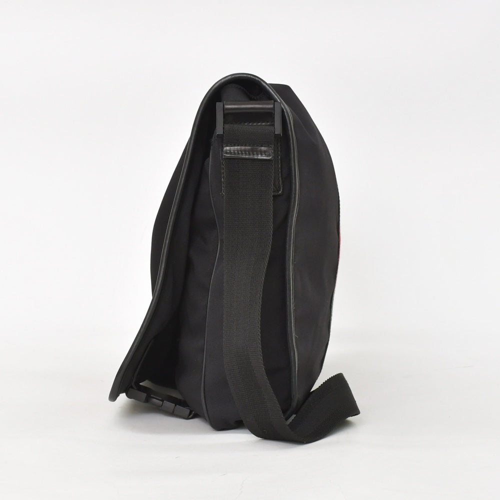 GUUCI グッチ Shoulder Bag ショルダーバッグ シェリーライン 181066 ブラック ggロゴ ブラック金具 美品 中古 4a003525
