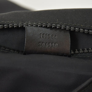 GUUCI Shoulder Bag Sherry Line 181066 Black GG Logo Black Metal Fittings Good Condition Used 4a003525