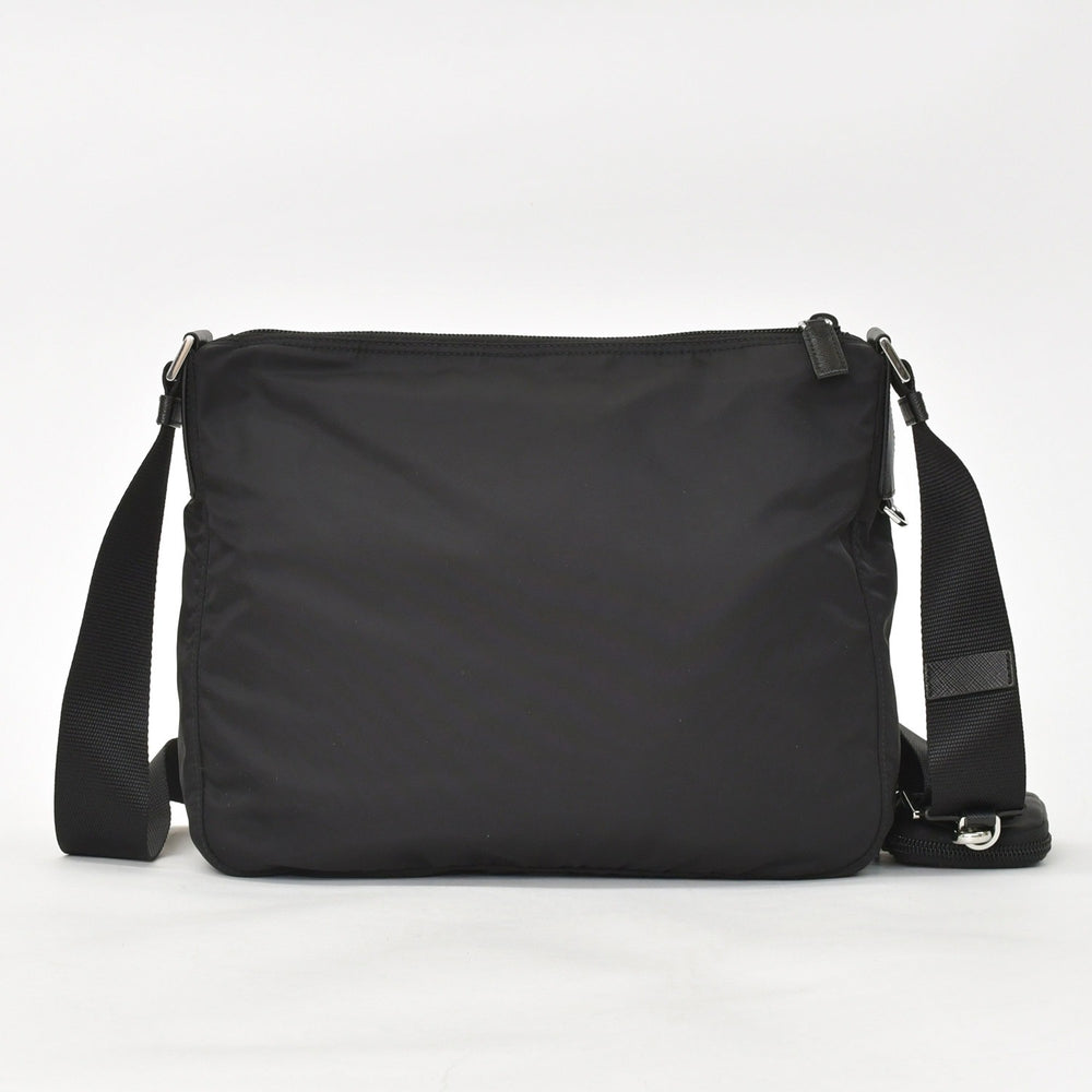 Very Good Condition PRADA Nylon Shoulder Bag Nylon Shoulder Bag RE-NYLON Black Pouch Used 4a003505
