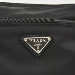 Very Good Condition PRADA Nylon Shoulder Bag Nylon Shoulder Bag RE-NYLON Black Pouch Used 4a003505