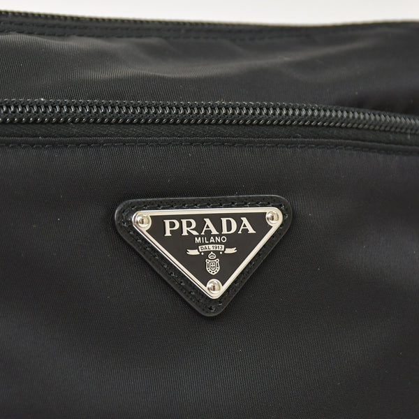 Very Good Condition PRADA Nylon Shoulder Bag Nylon Shoulder Bag RE-NYLON Black Pouch Used 4a003505