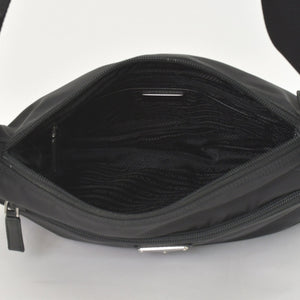 Very Good Condition PRADA Nylon Shoulder Bag Nylon Shoulder Bag RE-NYLON Black Pouch Used 4a003505