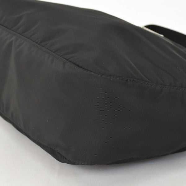 Very Good Condition PRADA Nylon Shoulder Bag Nylon Shoulder Bag RE-NYLON Black Pouch Used 4a003505