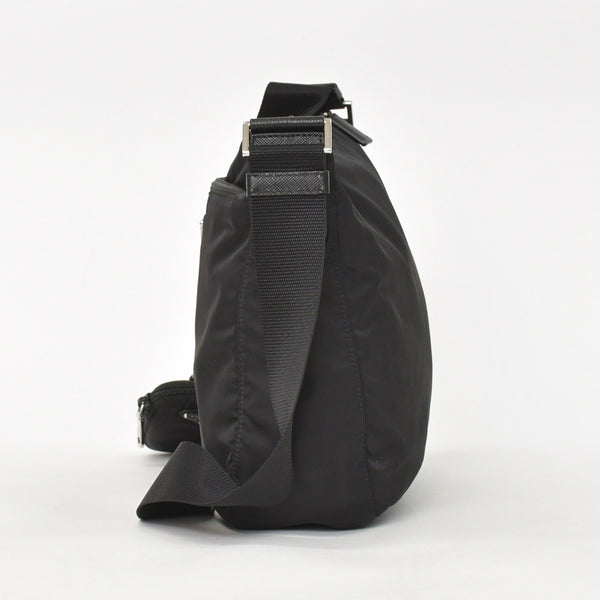 Very Good Condition PRADA Nylon Shoulder Bag Nylon Shoulder Bag RE-NYLON Black Pouch Used 4a003505