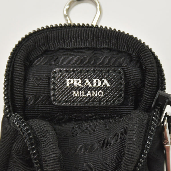 Very Good Condition PRADA Nylon Shoulder Bag Nylon Shoulder Bag RE-NYLON Black Pouch Used 4a003505