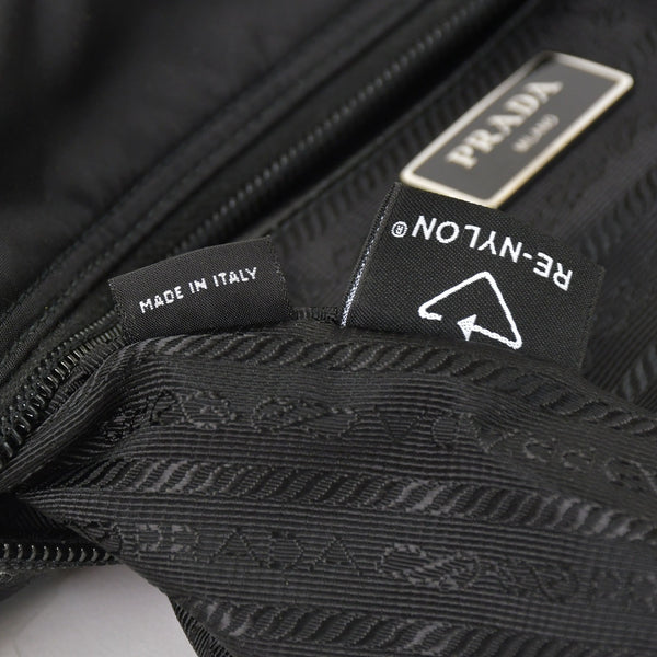 Very Good Condition PRADA Nylon Shoulder Bag Nylon Shoulder Bag RE-NYLON Black Pouch Used 4a003505