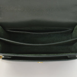 極美品 SAINT LAURENT サンローラン ショルダーバッグ MAL440906 カーキ カーフスキン ゴールド金具 中古 4a003482