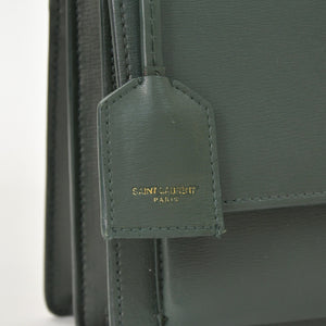 極美品 SAINT LAURENT サンローラン ショルダーバッグ MAL440906 カーキ カーフスキン ゴールド金具 中古 4a003482