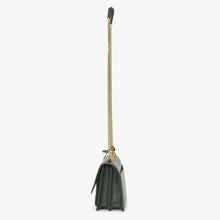 画像をギャラリービューアに読み込む, 極美品 SAINT LAURENT サンローラン ショルダーバッグ MAL440906 カーキ カーフスキン ゴールド金具 中古 4a003482
