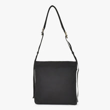 画像をギャラリービューアに読み込む, 極美品 PRADA プラダ ショルダーバッグ トライアングルロゴ 19ss ブラック シルバー金具 ナイロン レザー 中古 4a003696
