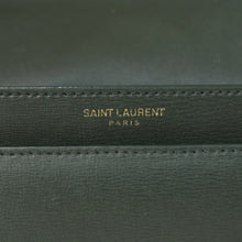 画像をギャラリービューアに読み込む, 極美品 SAINT LAURENT サンローラン ショルダーバッグ MAL440906 カーキ カーフスキン ゴールド金具 中古 4a003482