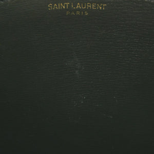 極美品 SAINT LAURENT サンローラン ショルダーバッグ MAL440906 カーキ カーフスキン ゴールド金具 中古 4a003482