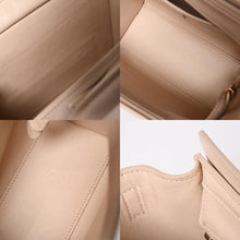 Load image into Gallery viewer, CELINE セリーヌ ハンドバッグ ショルダーバッグ ラゲージ ナノショッパー U-CU-0189 ベージュ ゴールド金具 美品 中古 4a003698