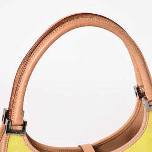 GUCCI グッチ ジャンボGG ジャッキー ホーボーバッグ GGキャンバス ハンドバッグ ライム ベージュ 三日月型 002 1068 美品 中古 4a003448