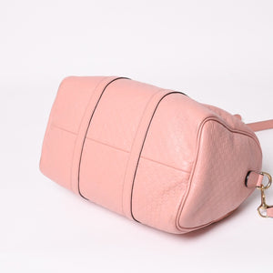 Very Good Condition GUCCI Gucci Shoulder Bag Mini Boston 2WAY Micro Gucci Shima Pink Shima Leather 449646 Used 4a003451