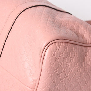 Very Good Condition GUCCI Gucci Shoulder Bag Mini Boston 2WAY Micro Gucci Shima Pink Shima Leather 449646 Used 4a003451