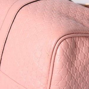 Very Good Condition GUCCI Gucci Shoulder Bag Mini Boston 2WAY Micro Gucci Shima Pink Shima Leather 449646 Used 4a003451