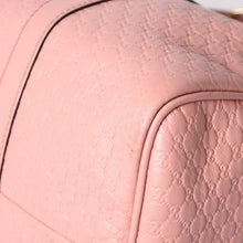 Load image into Gallery viewer, 極美品 GUCCI グッチ ショルダーバッグ ミニボストン 2WAY マイクログッチシマ ピンク シマレザー 449646 中古 4a003451