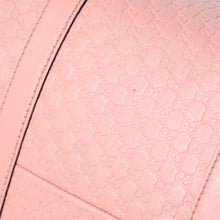 Load image into Gallery viewer, 極美品 GUCCI グッチ ショルダーバッグ ミニボストン 2WAY マイクログッチシマ ピンク シマレザー 449646 中古 4a003451