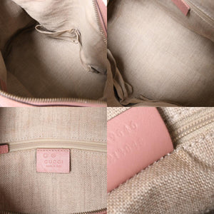 Very Good Condition GUCCI Gucci Shoulder Bag Mini Boston 2WAY Micro Gucci Shima Pink Shima Leather 449646 Used 4a003451