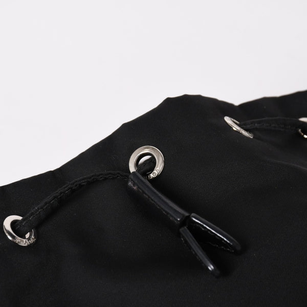 Very Good Condition PRADA 2WAY Bag Hand Bag Shoulder Bag Duet Bucket Bag Used 4a003700