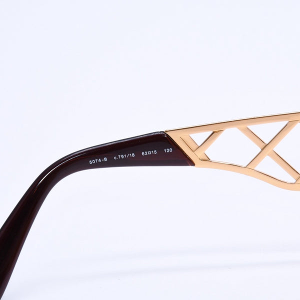 CHANEL シャネル サングラス アイウェア 5074-B c.791/18 サイズ62□15 120 ココマーク ラインストーン クリアイエロー 美品 中古 4a003733