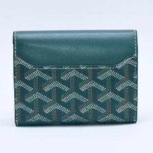 GOYARD Saint Gabriel Wallet Silver Hardware Green STGABRPMLTY09CL09P Vozel Calfskin PVC Good Condition Used 4a003846