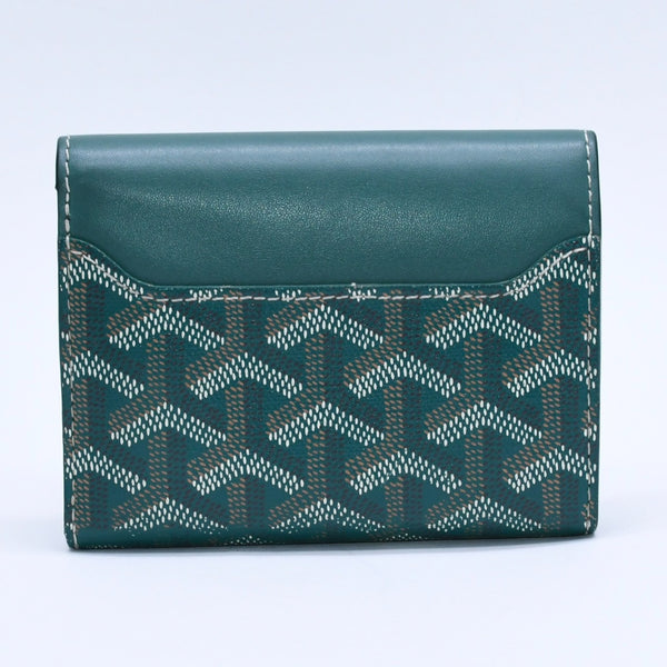 GOYARD Saint Gabriel Wallet Silver Hardware Green STGABRPMLTY09CL09P Vozel Calfskin PVC Good Condition Used 4a003846