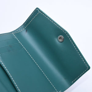 GOYARD Saint Gabriel Wallet Silver Hardware Green STGABRPMLTY09CL09P Vozel Calfskin PVC Good Condition Used 4a003846