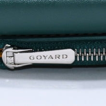 画像をギャラリービューアに読み込む, GOYARD ゴヤール サン・ガブリエル ウォレット シルバー金具 グリーン STGABRPMLTY09CL09P ヴォーゼルカーフスキン PVC 美品 中古 4a003846