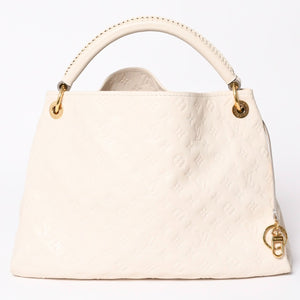 極美品 LOUIS VUITTON ルイヴィトン アーツィMM ショルダーバッグ モノグラムアンプラント M93449 ベージュ ゴールド金具 美品 中古 4a003702