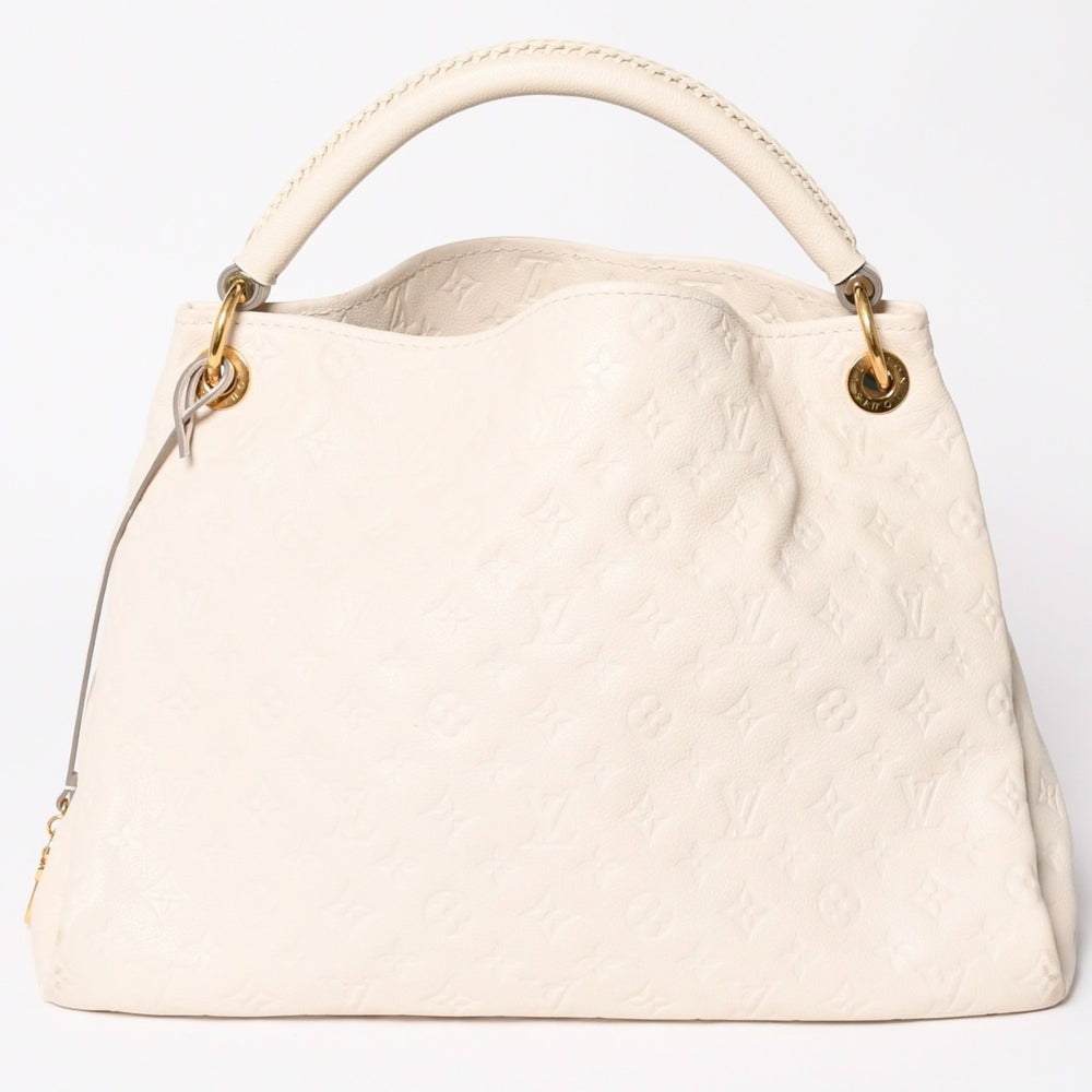 極美品 LOUIS VUITTON ルイヴィトン アーツィMM ショルダーバッグ モノグラムアンプラント M93449 ベージュ ゴールド金具 美品 中古 4a003702