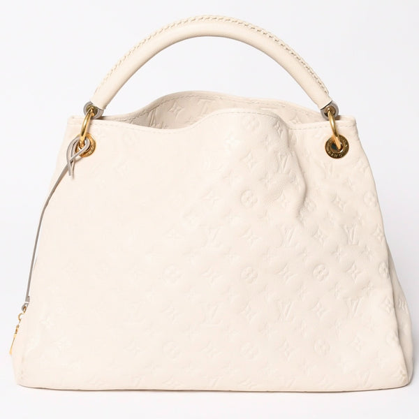 極美品 LOUIS VUITTON ルイヴィトン アーツィMM ショルダーバッグ モノグラムアンプラント M93449 ベージュ ゴールド金具 美品 中古 4a003702