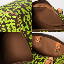 Load image into Gallery viewer, LOUIS VUITTON ルイヴィトン スピーディ30 ハンドバッグ モノグラムグラフィティ M93706 グリーン 美品 中古 4a003581