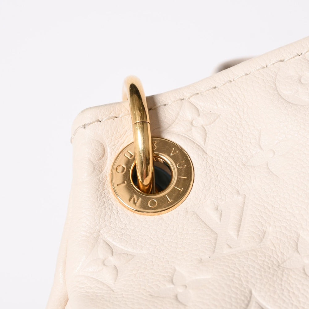 極美品 LOUIS VUITTON ルイヴィトン アーツィMM ショルダーバッグ モノグラムアンプラント M93449 ベージュ ゴールド金具 美品 中古 4a003702