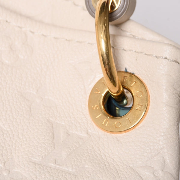 極美品 LOUIS VUITTON ルイヴィトン アーツィMM ショルダーバッグ モノグラムアンプラント M93449 ベージュ ゴールド金具 美品 中古 4a003702