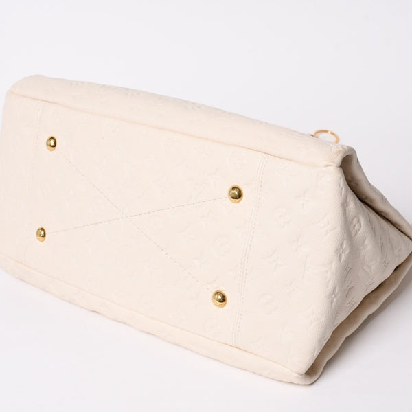 極美品 LOUIS VUITTON ルイヴィトン アーツィMM ショルダーバッグ モノグラムアンプラント M93449 ベージュ ゴールド金具 美品 中古 4a003702